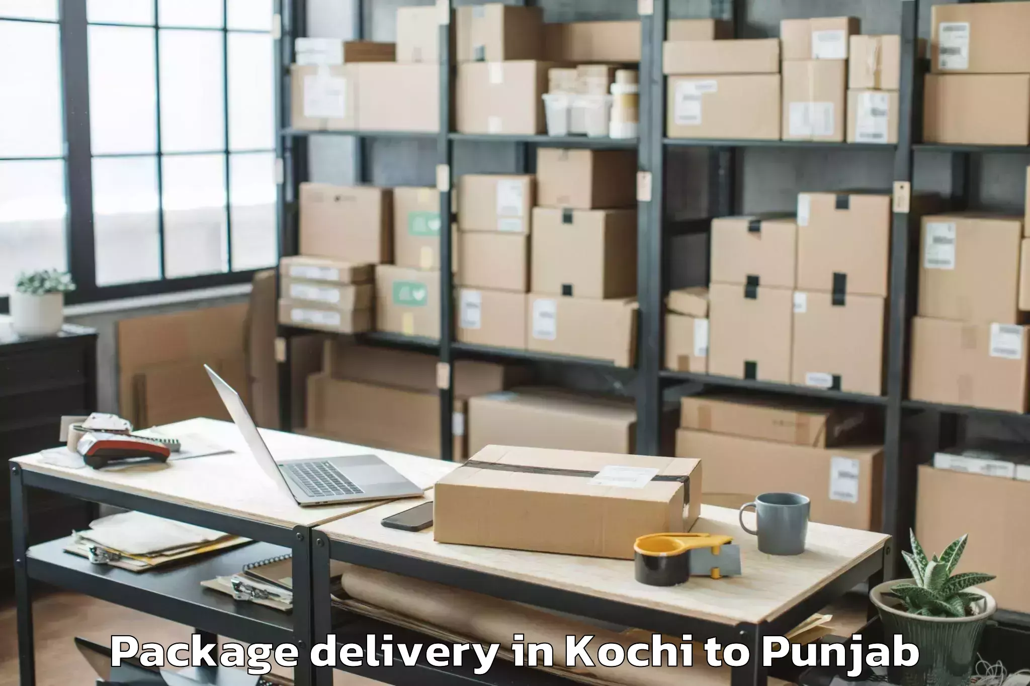 Kochi to Siswan Package Delivery